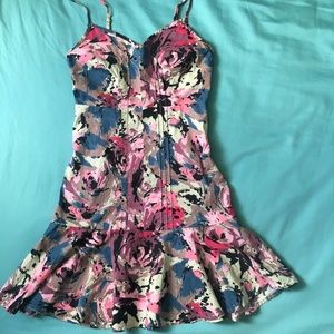 UO Kimchi and Blue Floral Drop Waist Dress